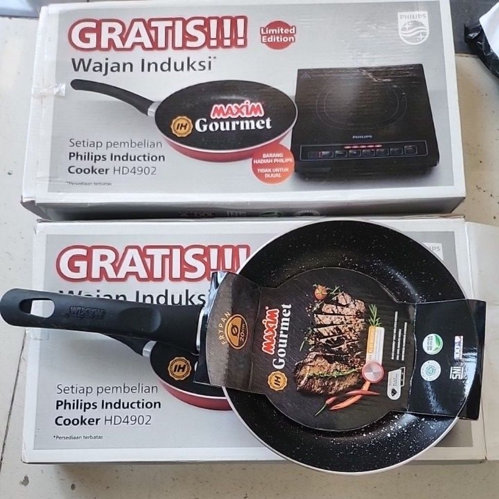 Maxim Gourmet wajan 20cm Plat Induksi dapat digunakan semua jenis kompor terutama kompor induksi Ori