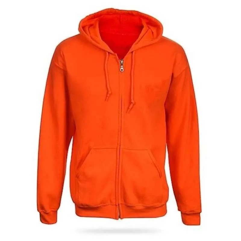 Jaket Hoodie SLETiNG ZiPPER RESLETiNG ZiPER Distro OREN ORANGE oranye Jingga banyak warna polos cust
