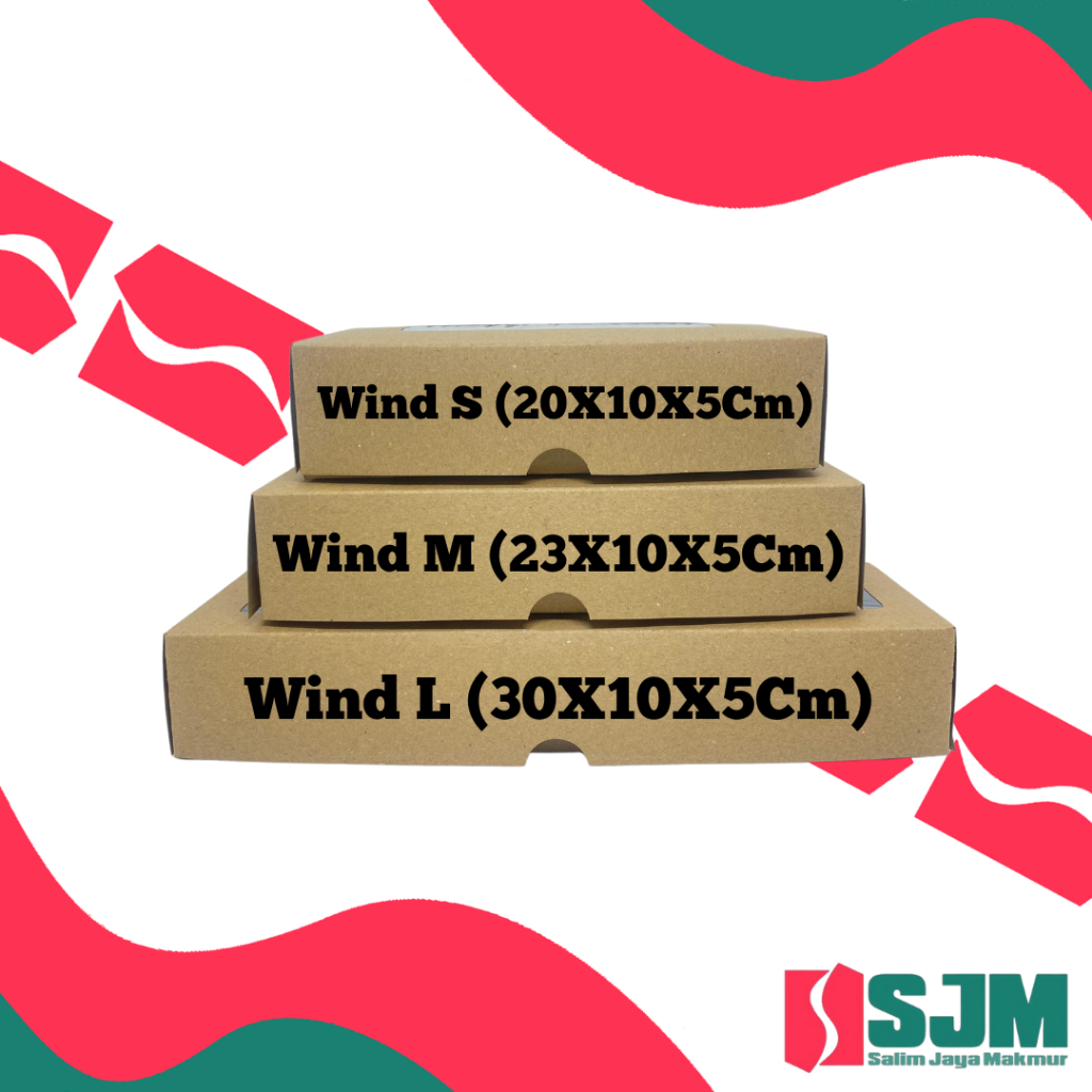 10 Lbr Dus Brownies Wind M 23x10x5 cm – Box Kue Kraft Coklat Jendela Mika