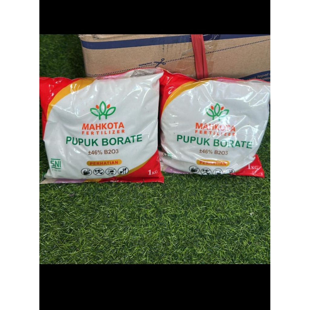 Pupuk Mikro BORATE Mahkota Borate kemasan 1 kg