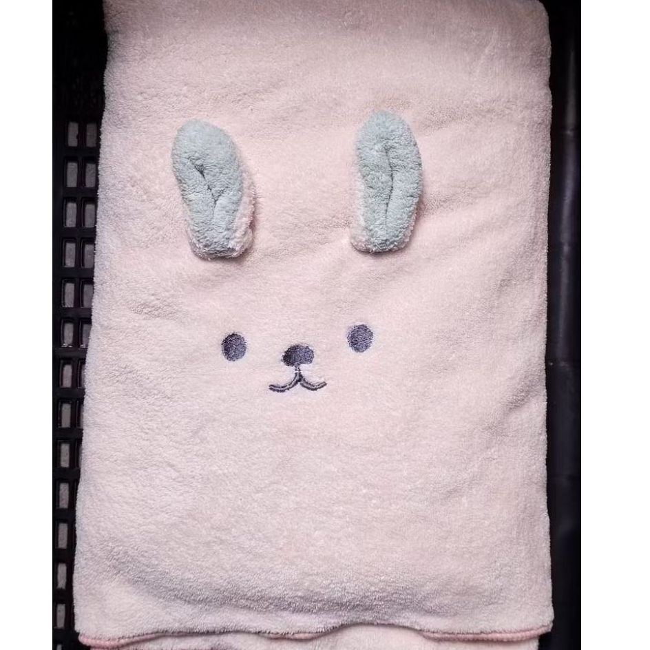 miniso handuk mandi rabbit kelinci towel gift kado