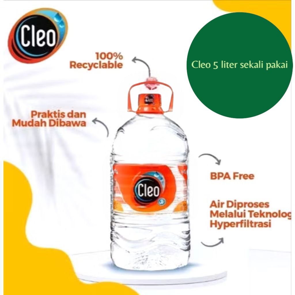 Cleo air mineral 5liter / Cleo galon air mineral 5 liter