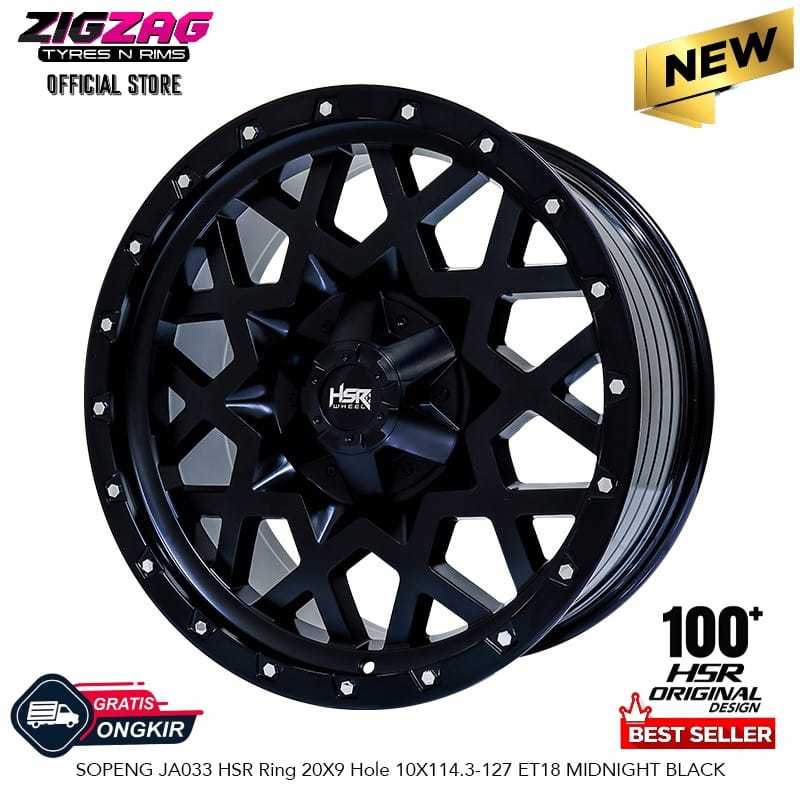 Velg Mobil Ring 20 Lubang 5 Midnight Black