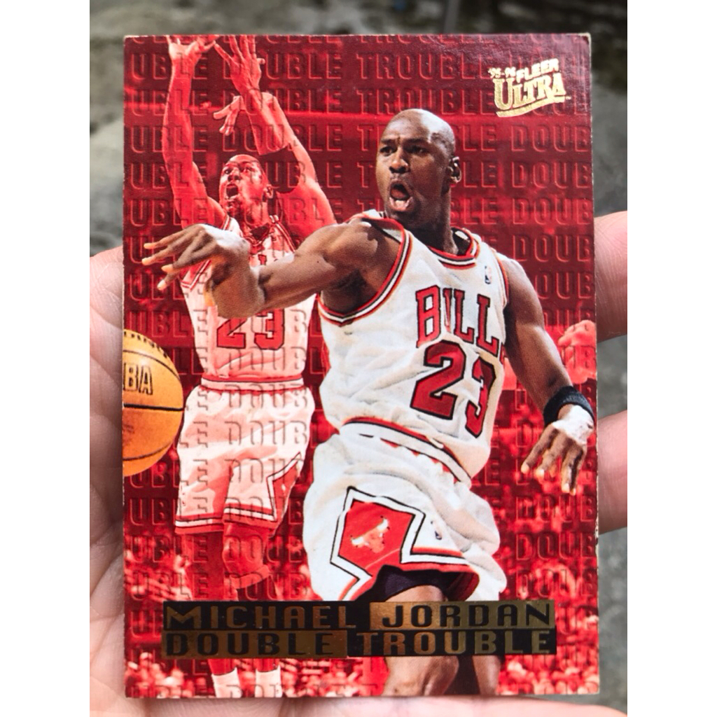 MICHAEL JORDAN BASKETBALL NBA FLEER ULTRA DOUBLE TROUBLE 1996