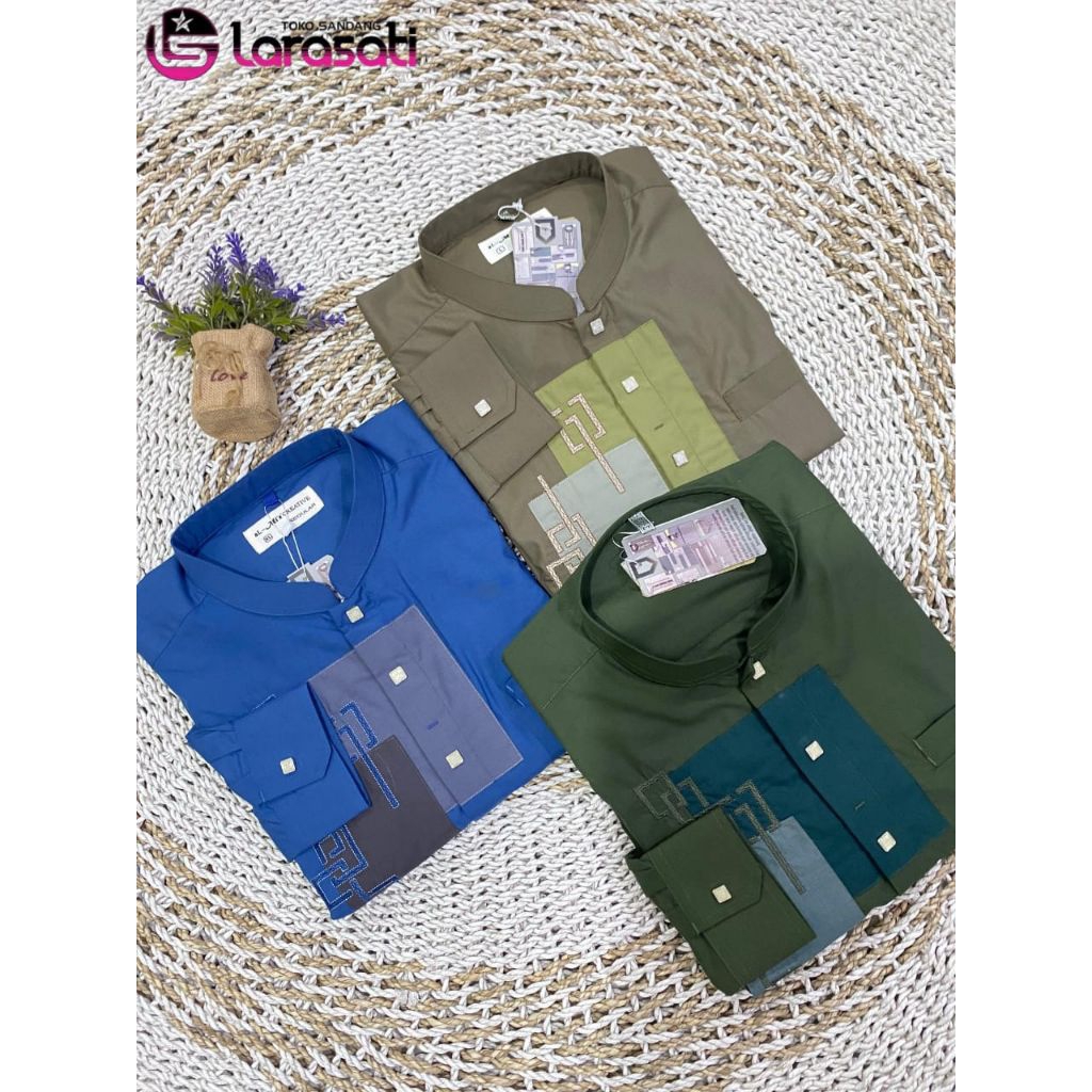 Baju Taqwa Al-Mia warna/baju Koko kekinian/Al Mia/