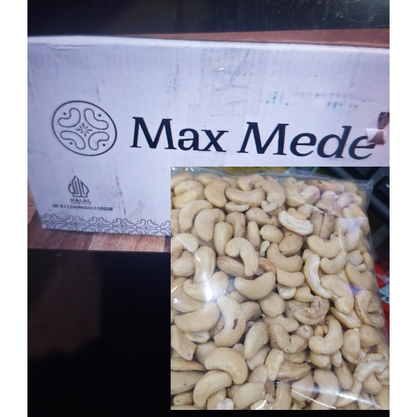 Max Mede - Kacang Mede Supreme Kupas Mete Putih 1Kg / 1000Gr