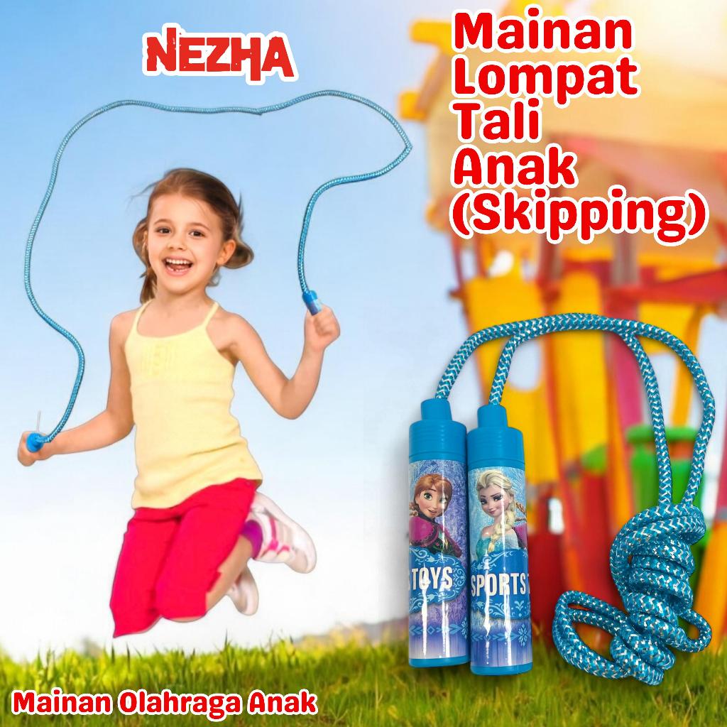 Mainan Anak Lompat Tali Skipping Rope Karakter Frozen Sport Toys