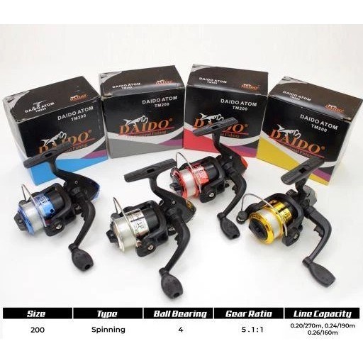 Reel Pancing Daido Atom TM-200