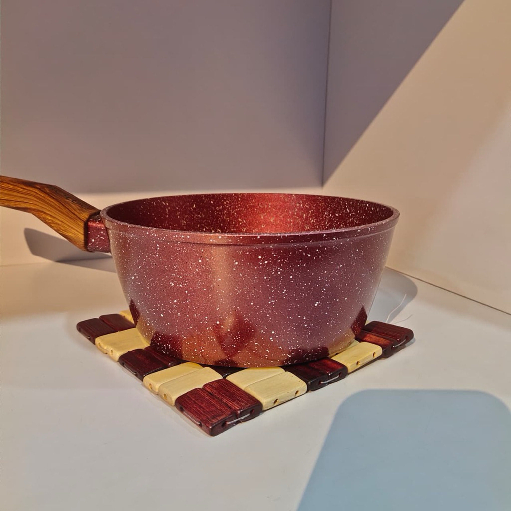 Tatakan Panci Bambu Kotak / Tatakan Panas Bambu / Alas Gelas & Piring / Motif Kotak Kombinasi