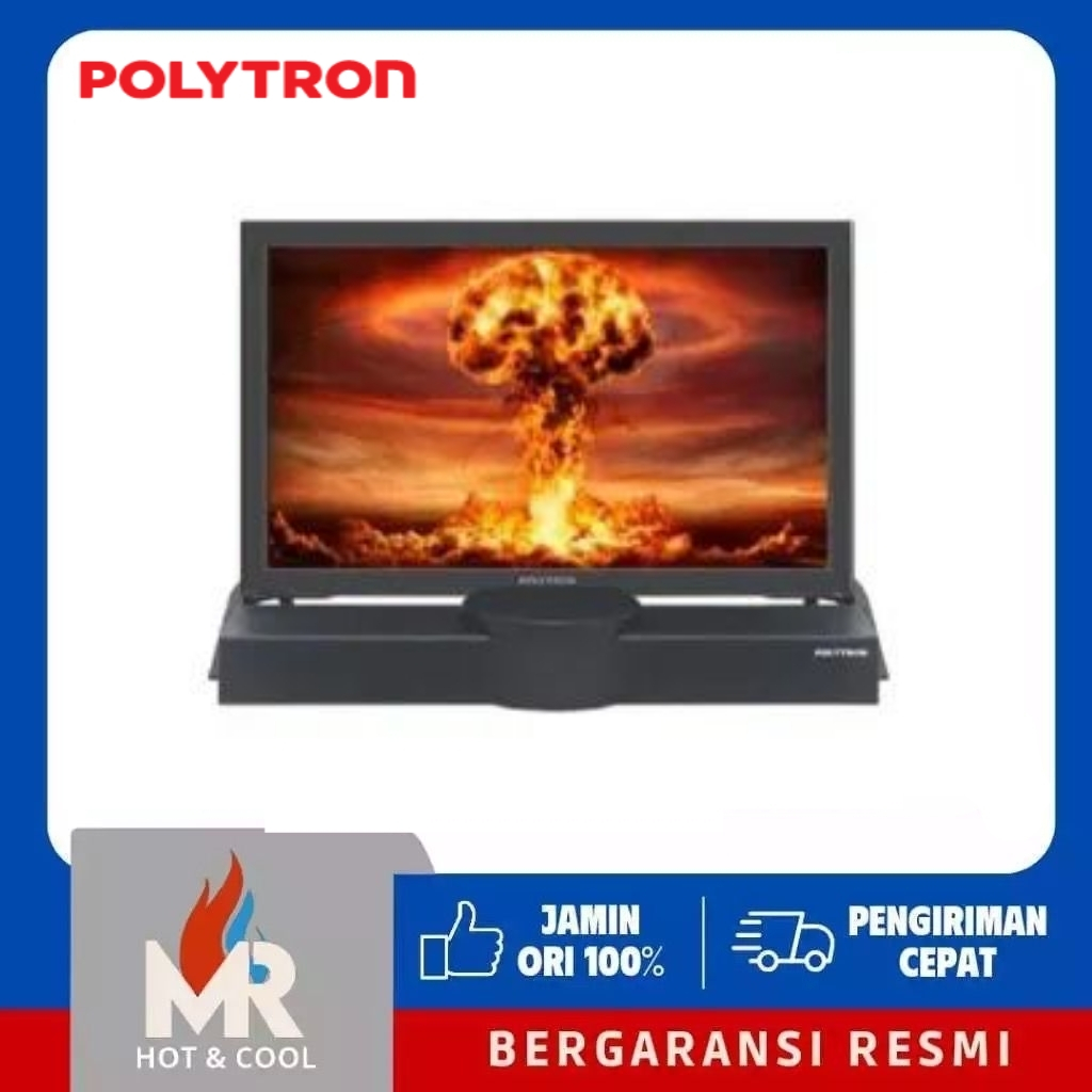 Polytron CUCI GUDANG PLD-24B8550 24 Inch LED TV + Soundbar  analog + SET TOP BOX