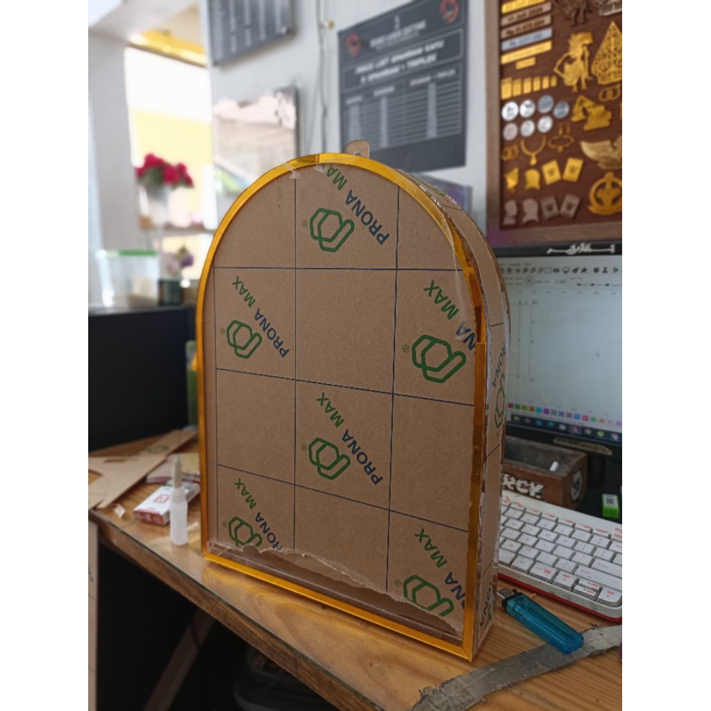 figura full akrilik dome/bingkai akrilik mahar dome kubah/frame akrilik mahar dome nikah lis akrilik