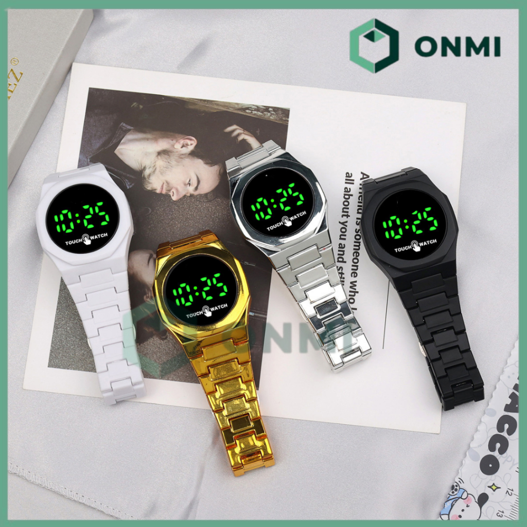 ONMI Jam Tangan Digital LED Touch Screen Sports Watch Jam Tangan Olahraga Pria Cewek Digital Watch J