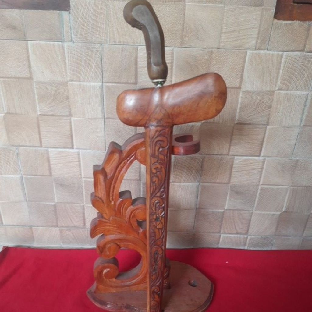 Keris Kolonadah Luk 5 Garapan Halus,Pamor Kelengan,Bilah Gligir