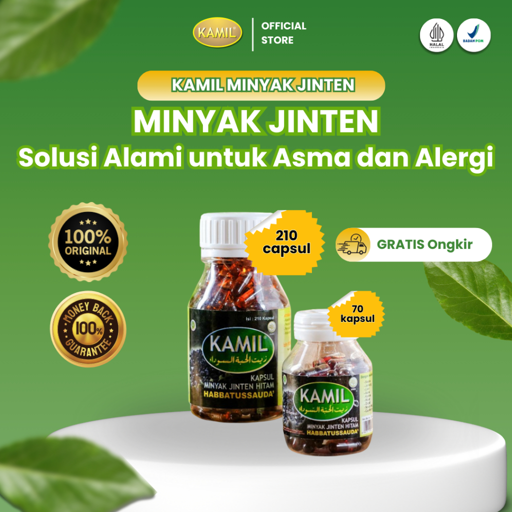 Minyak Habbatussauda Jinten Kamil BPOM Halal Asli 100% Original