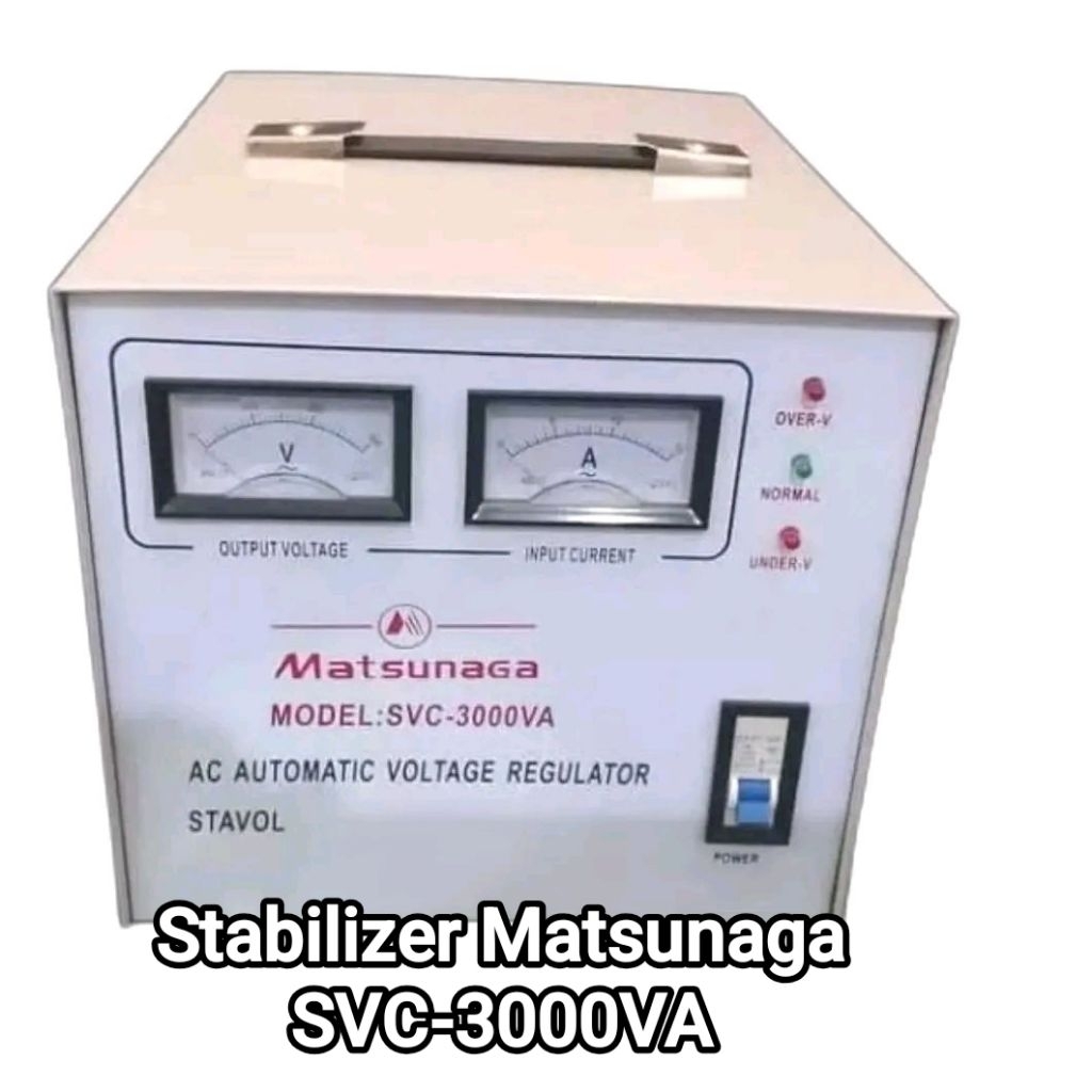 Stabilizer listrik/Stavol Matsunaga 3000 watt 1 phase/Stabilizer Matsunaga 3000 va/AC AUTOMATIC VOLT