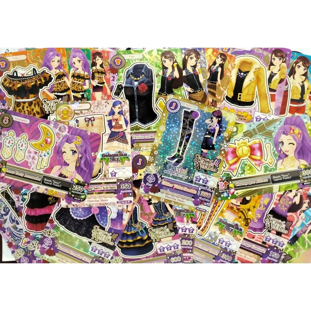 Aikatsu Spicy Ageha Bohemian Sky Crystal Collection Campaign Zodiac Rare Normal Ran Sora Mizuki Sexy