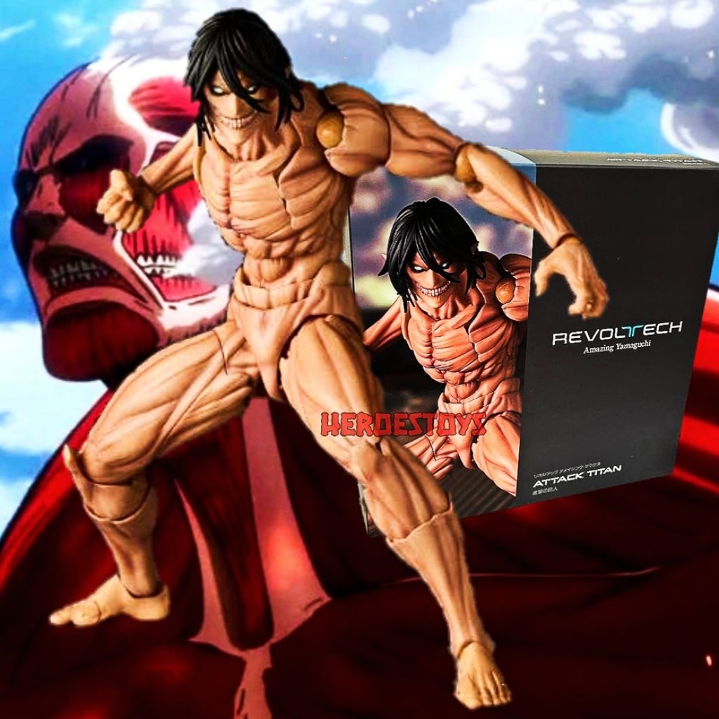 Revoltech EREN YEAGER Attack On Titan Action Figure Eren Aot