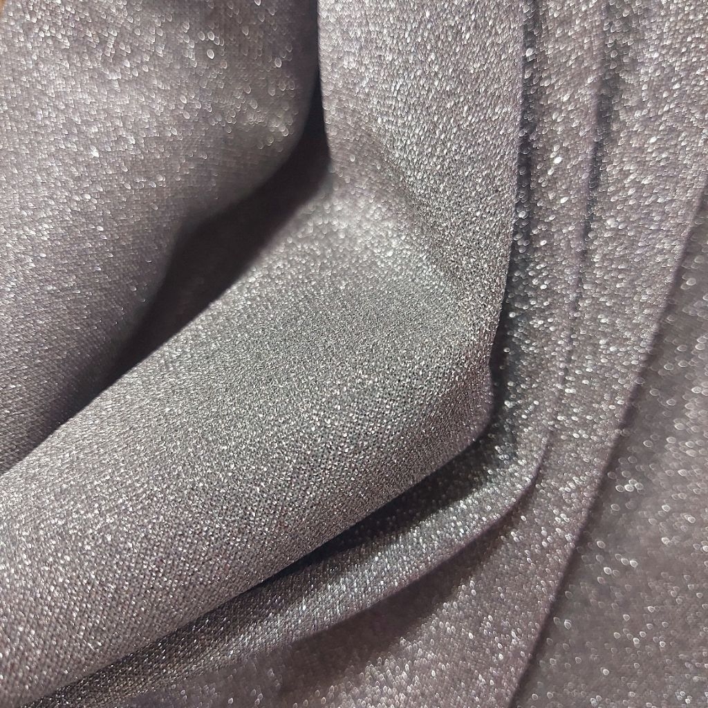kain bahan lame premium  - kain lame mengkilat  - kain lame gliter ( silver) C-002