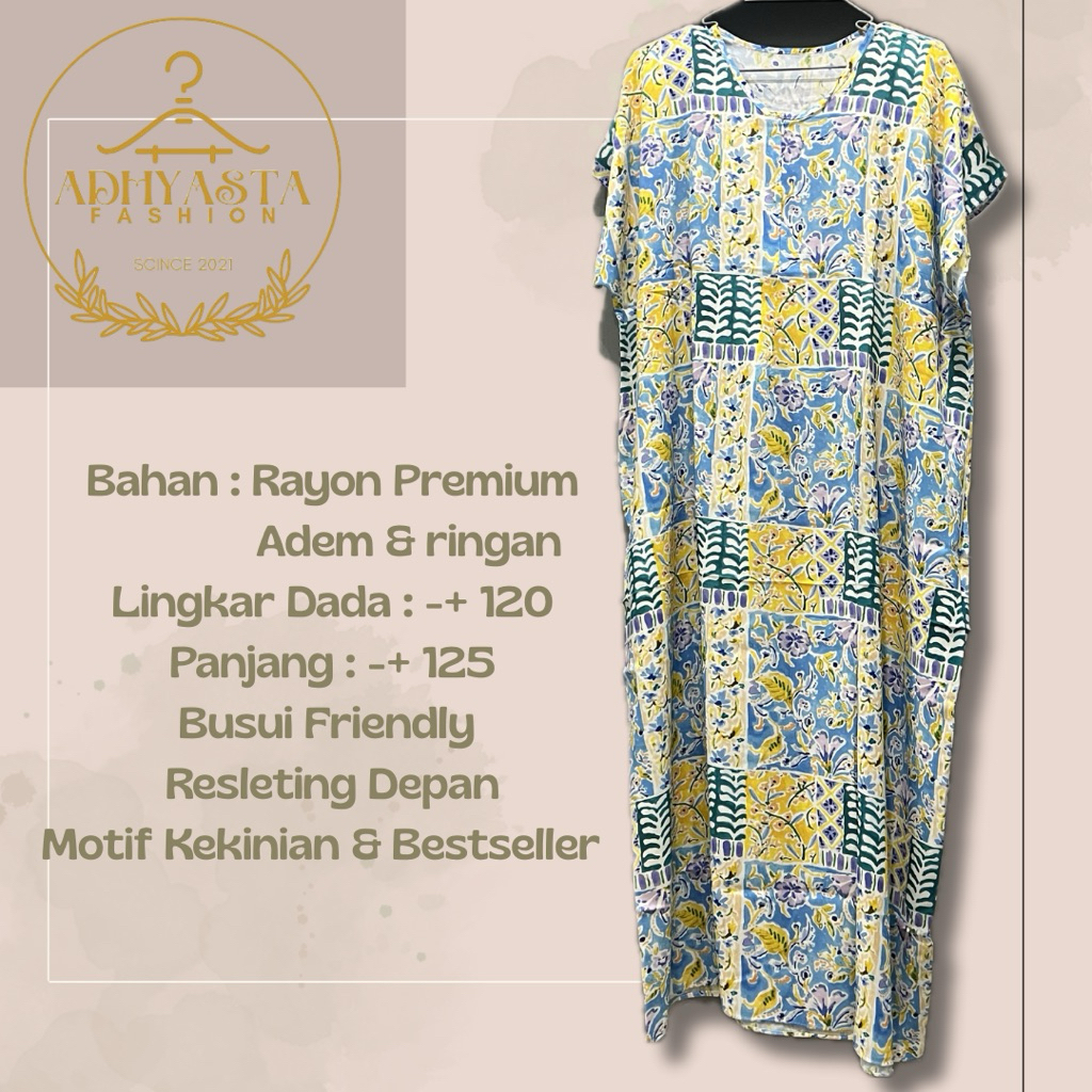 Busui Friendly Motif Daster Kekinian Bahan Rayon Premium - Bandung