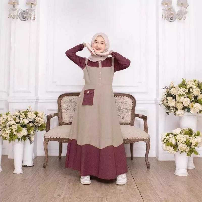 Baju Lydia Dress gamis anak lebaran 2026 harian outfit anak simple