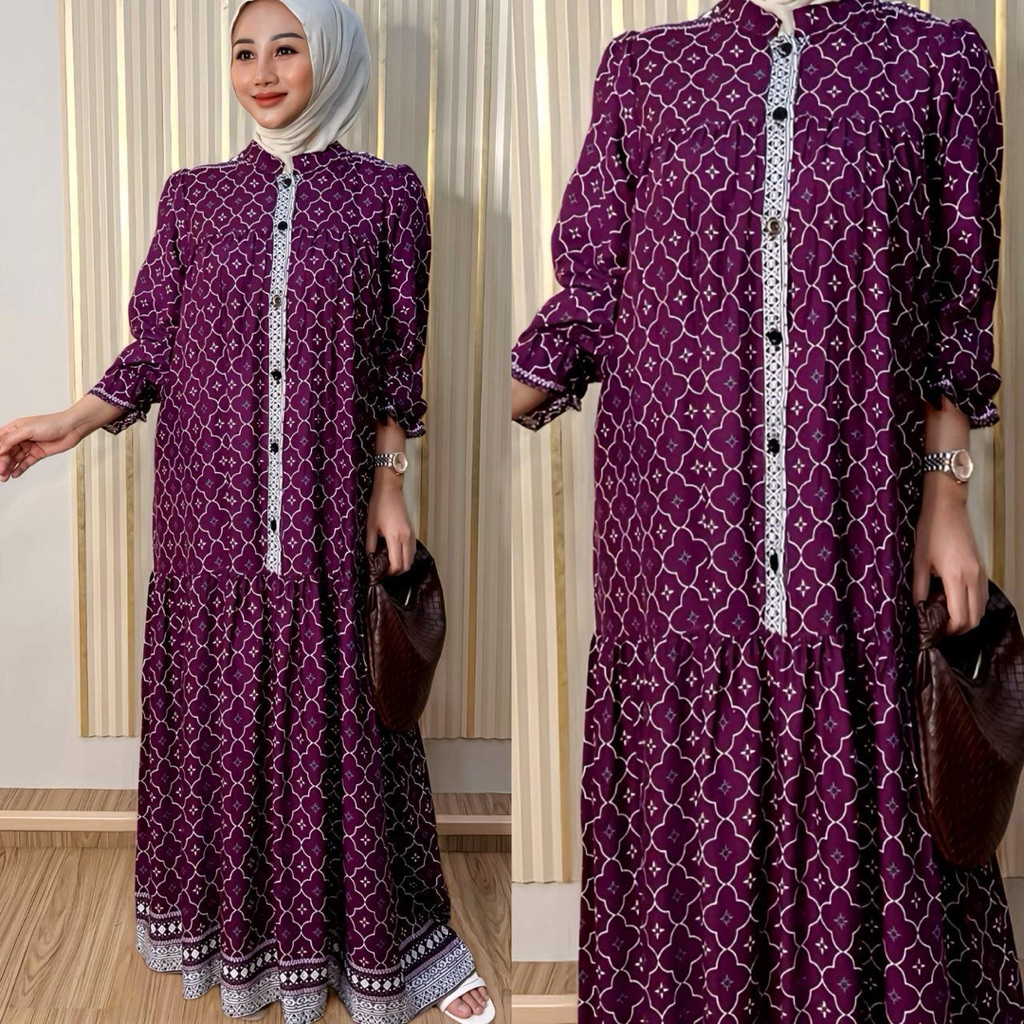 Ross Shop - Ayra Dress - Gamis Rample Simple