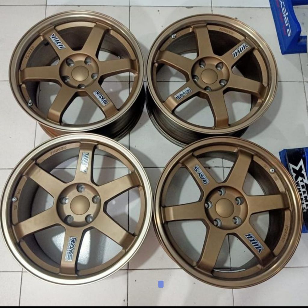 Velg mobil Bekas Te37 Ring 18 Lebar 9,5 Pcd 5x114 et 30 bronze