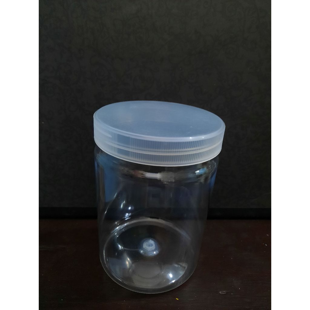 (GROSIR) Toples Jar Plastik Kue Kering 750 ml / MURAH / EKONOMIS / BENING