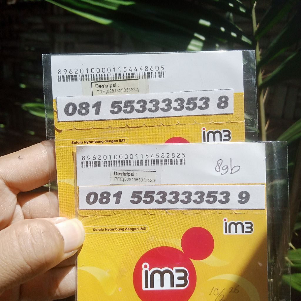 nomor cantik Indosat kwarted 3333 jos