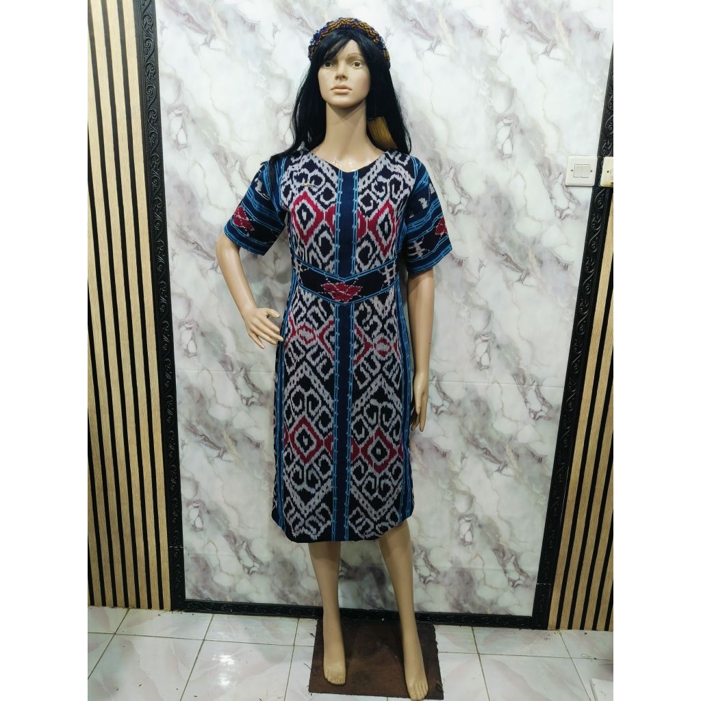 dres tenun Jepara model Elsa tenun