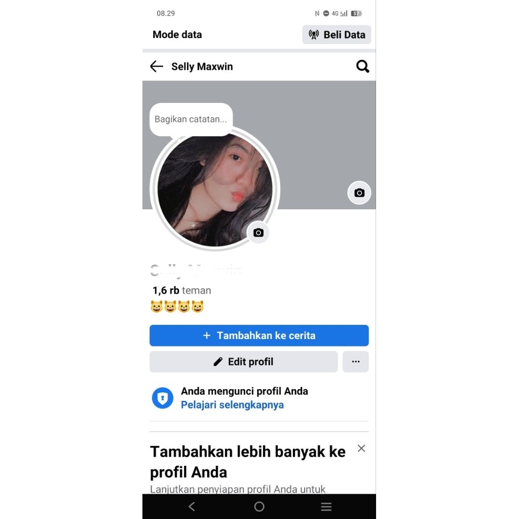 akun Facebook 1.6rb teman cocok untuk promosi
