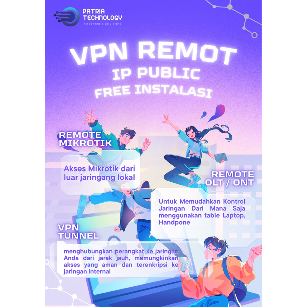 VPN IP PUBLIK STATIK SUPPORT L2TP, PPTP, SSTP, OVPN & IKEV2