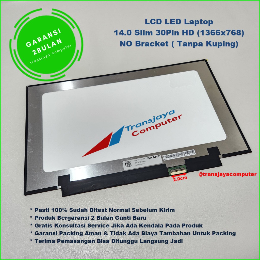 Layar LED LCD Axioo Mybook Pro A14 Mybook K7 Pro LED 14.0 Slim NS FHD Small Frame