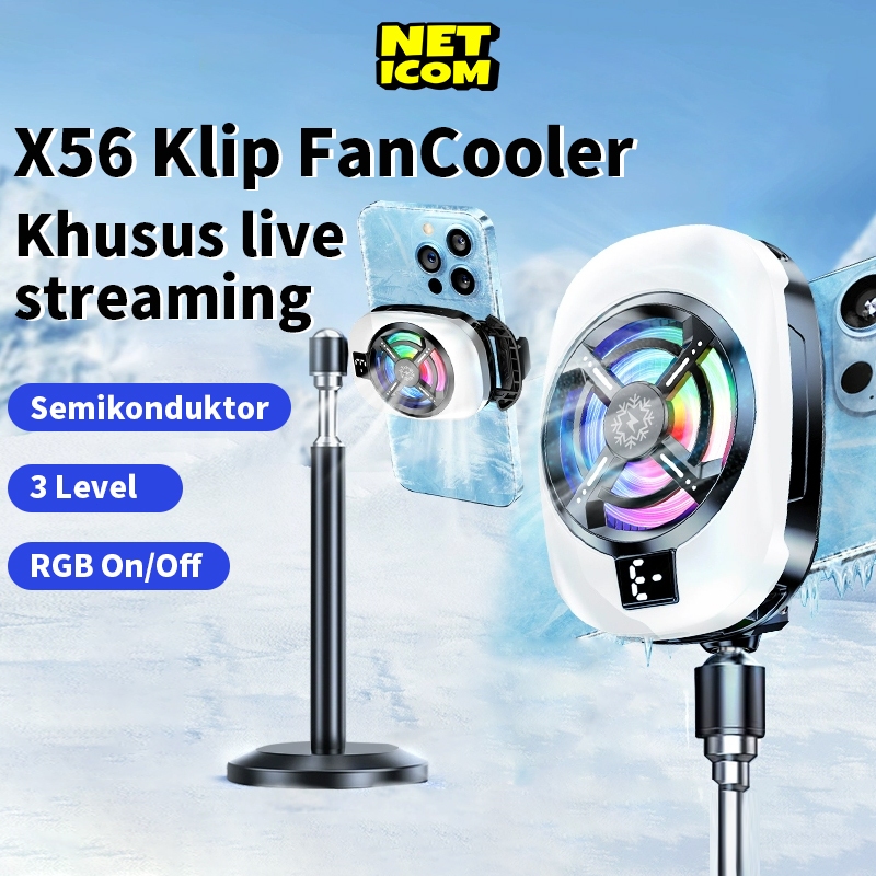 NETICOM FanCooler X56 Radiator Pendingin HP FunCooling Kipas Gaming RGB Semiconductor 100%ORI