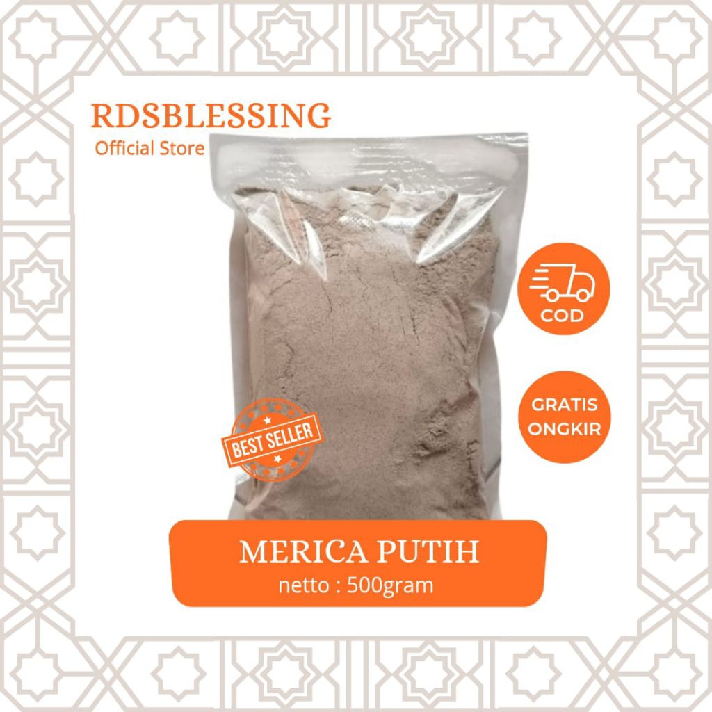 Merica putih bubuk murah 500gram / lada putih bubuk murah / merica bubuk 500 gram