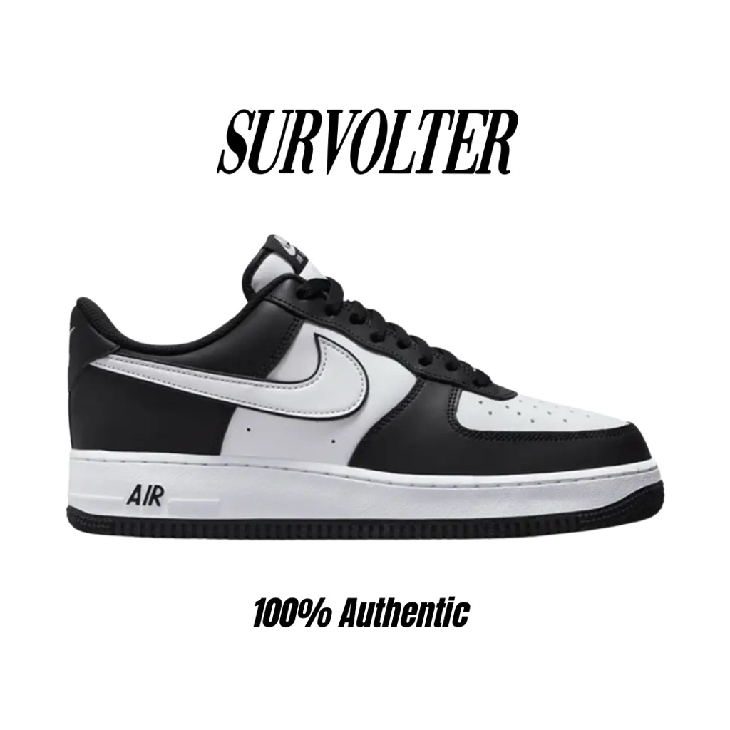 Nike Air Force 1 White Black Panda 100% Authentic