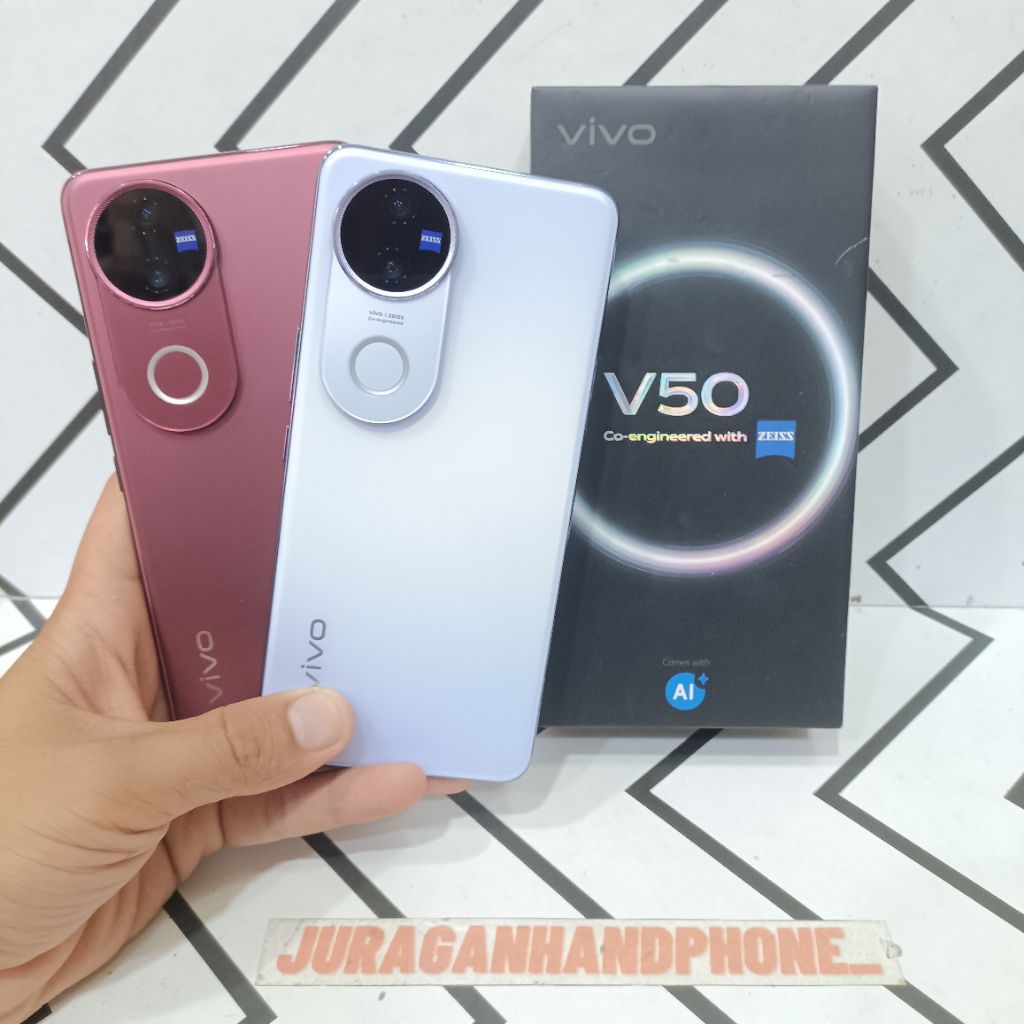VIVO V50 5G 12/512GB 12/256GB HP BEKAS SECOND FULLSET