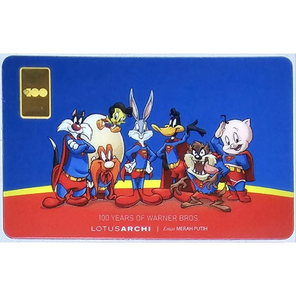 Logam Mulia Lotus Archi 0.5 Gram Looney Tunes Mashup 100 Years Of Warner Bros