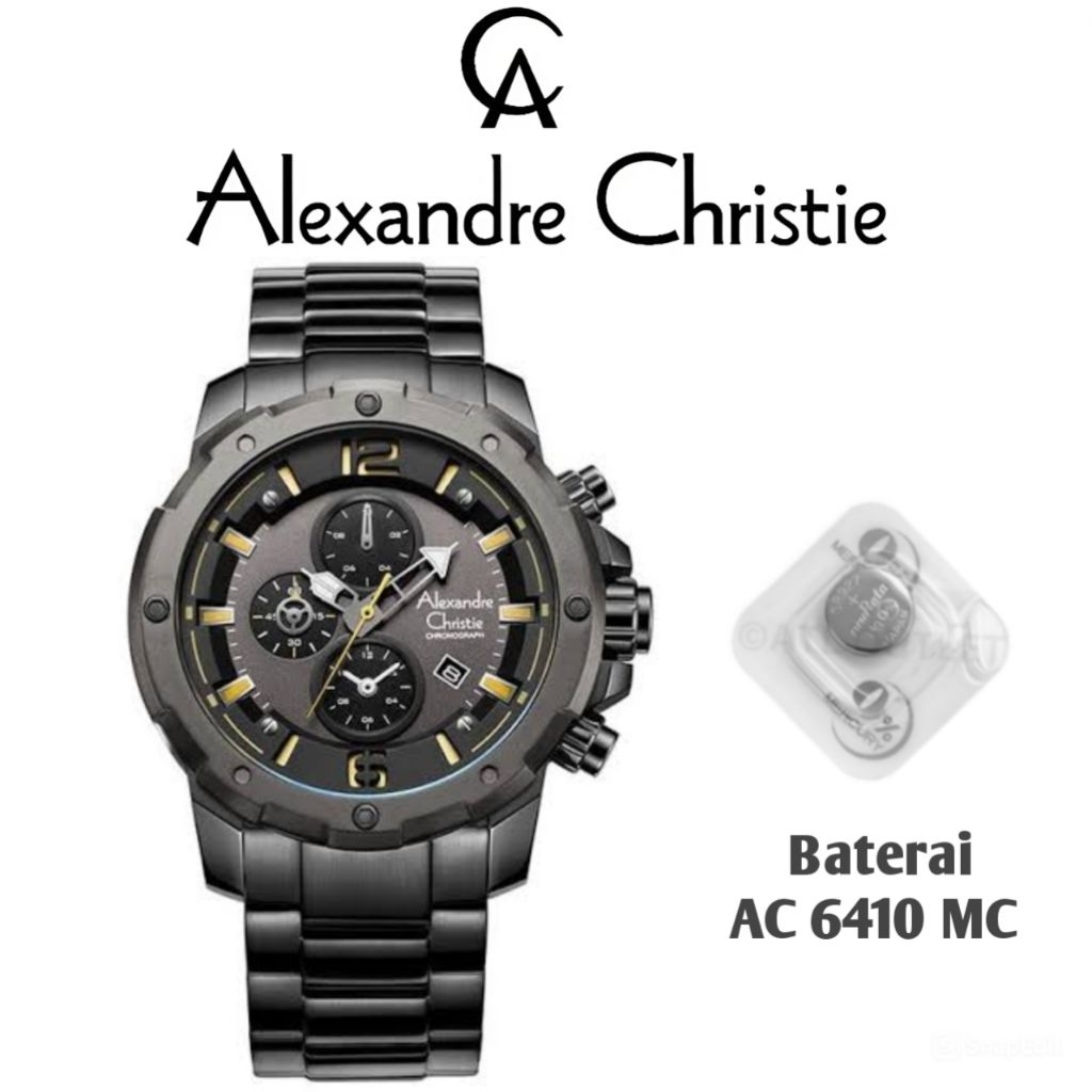 Baterai Original untuk Jam Tangan Alexandre Christie Type AC 6410 MC, AC 6492 MC, AC 6562 MC, AC 655
