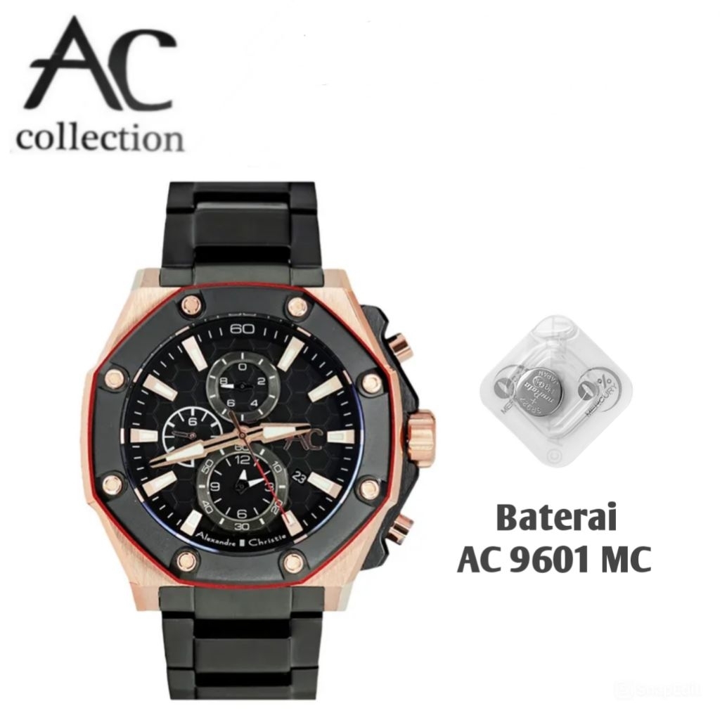 Baterai Original untuk Jam Tangan Alexandre Christie Type AC 9601 MC / AC 9601 GC All Series