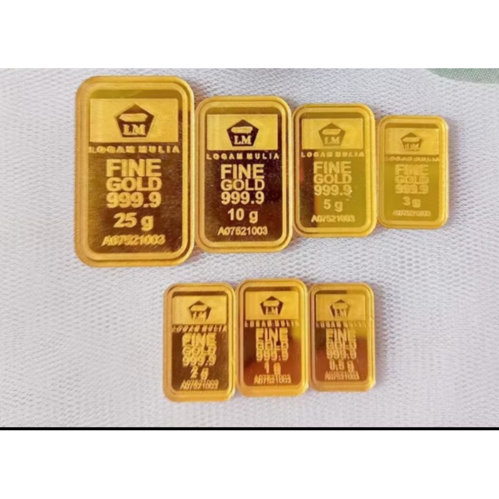 Replika Logam Mulia LM Emas Batangan