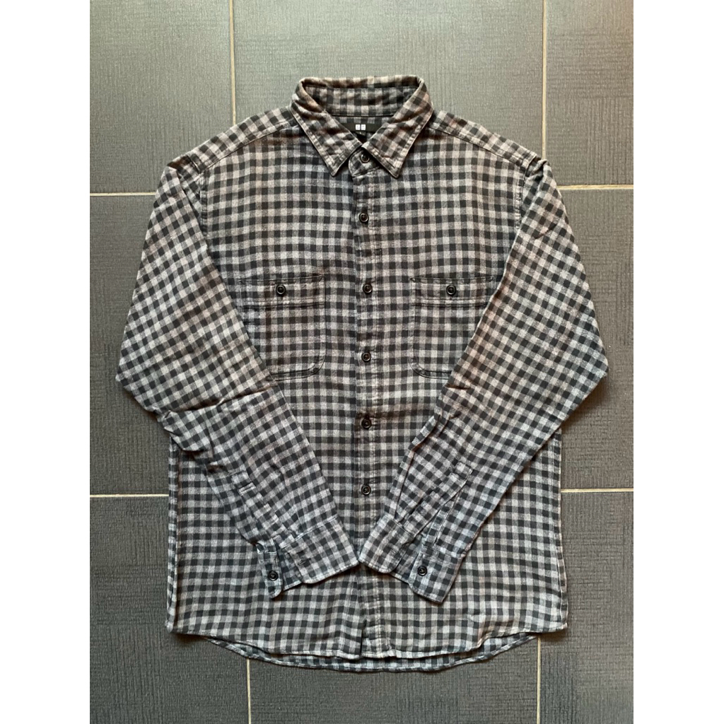 Kemeja Flanel Uniqlo Original