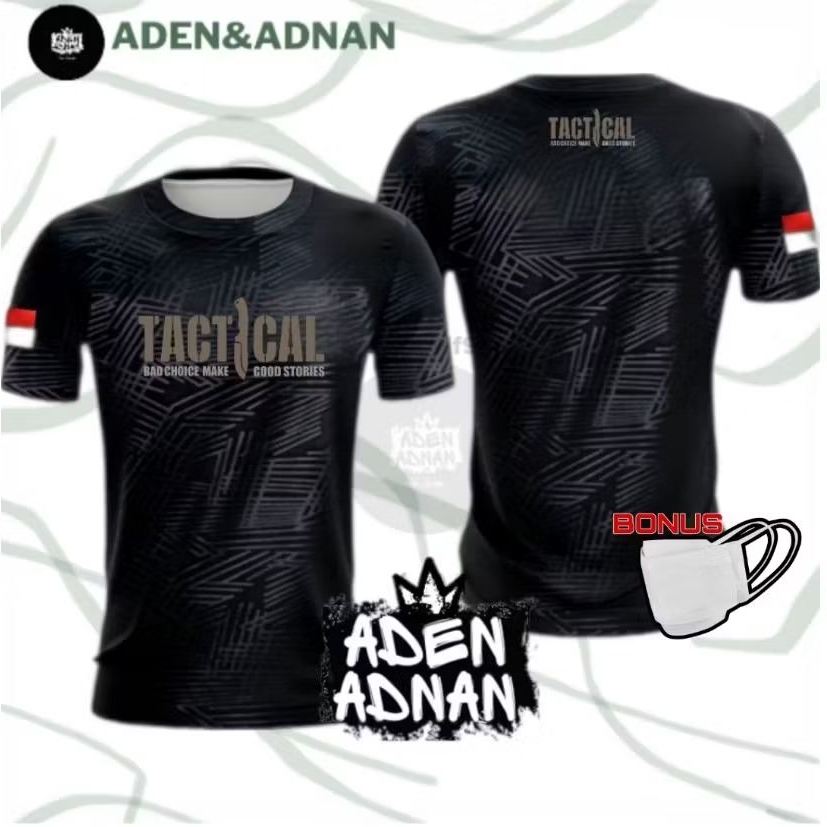 Kaos Tactical Jersey Dry Fit Embos lengan pendek kaos sablon bisa request nama