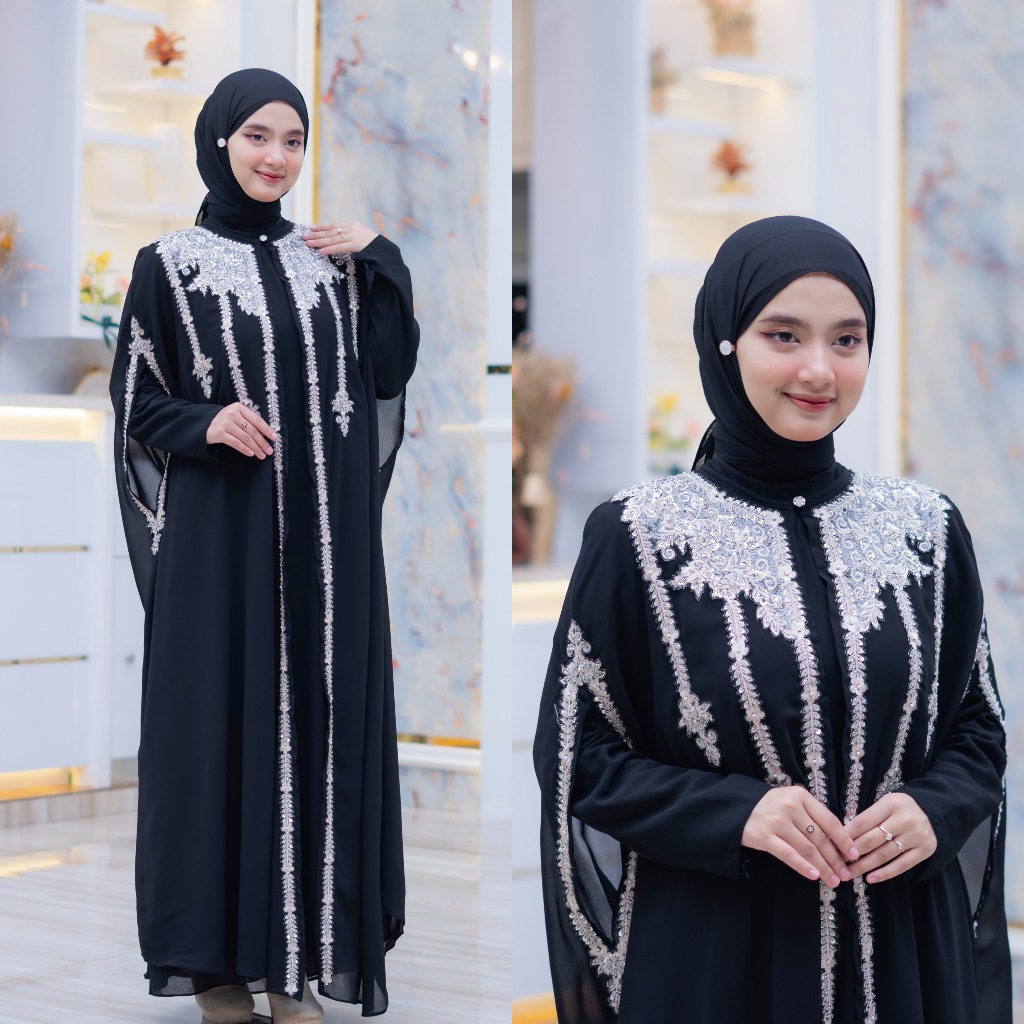 Rades - Kaftan Mahera Baju Muslim Wanita | Dress Syari Premium Modern Elegan
