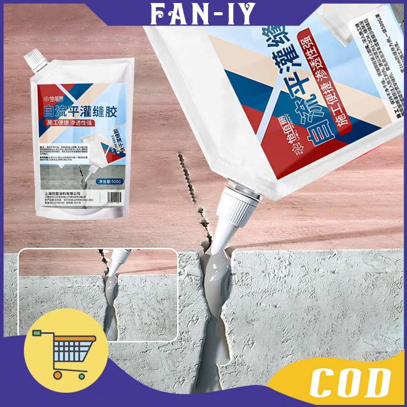 500g Lem Pot Elastis Tinggi Multifungsi Lem Retak Beton Penutup Retak Beton Lem Anti Bocor Rumah