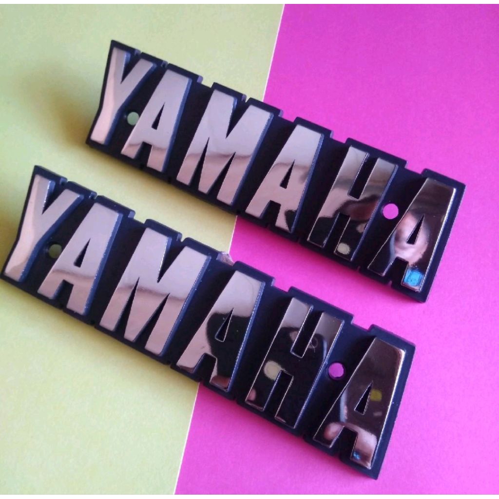 EMBLEM LOGO TANGKI YAMAHA RX SPECIAL CHROME