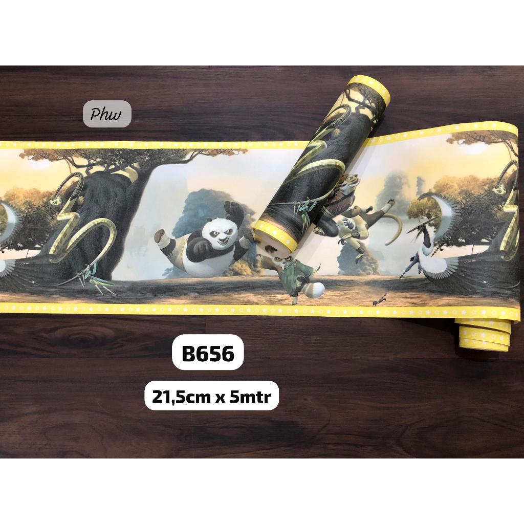 BORDERLIST PEMBATAS WALLPAPER MOTIF KARAKTER ANAK KUNGFU PANDA