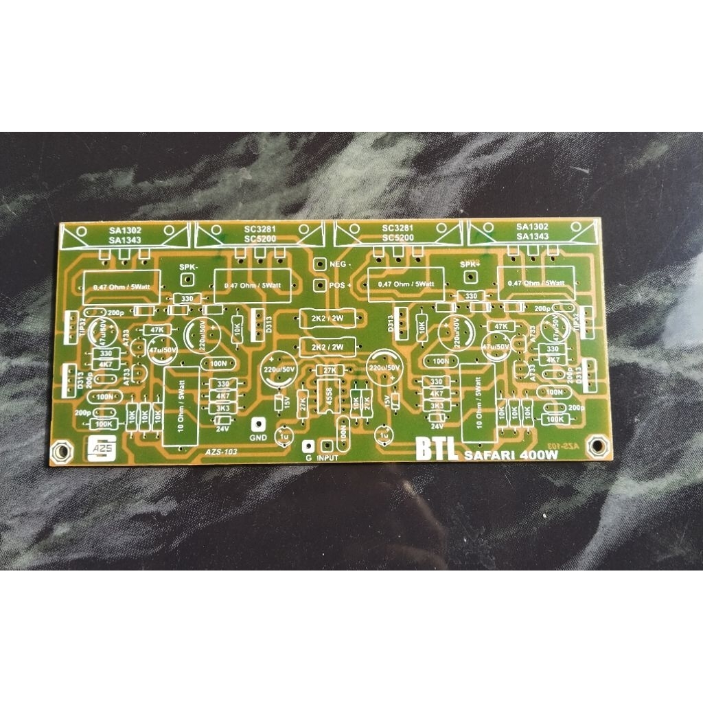 PCB BTL SAFARI 400W Power Amplifier SAFARI Mode Bridge