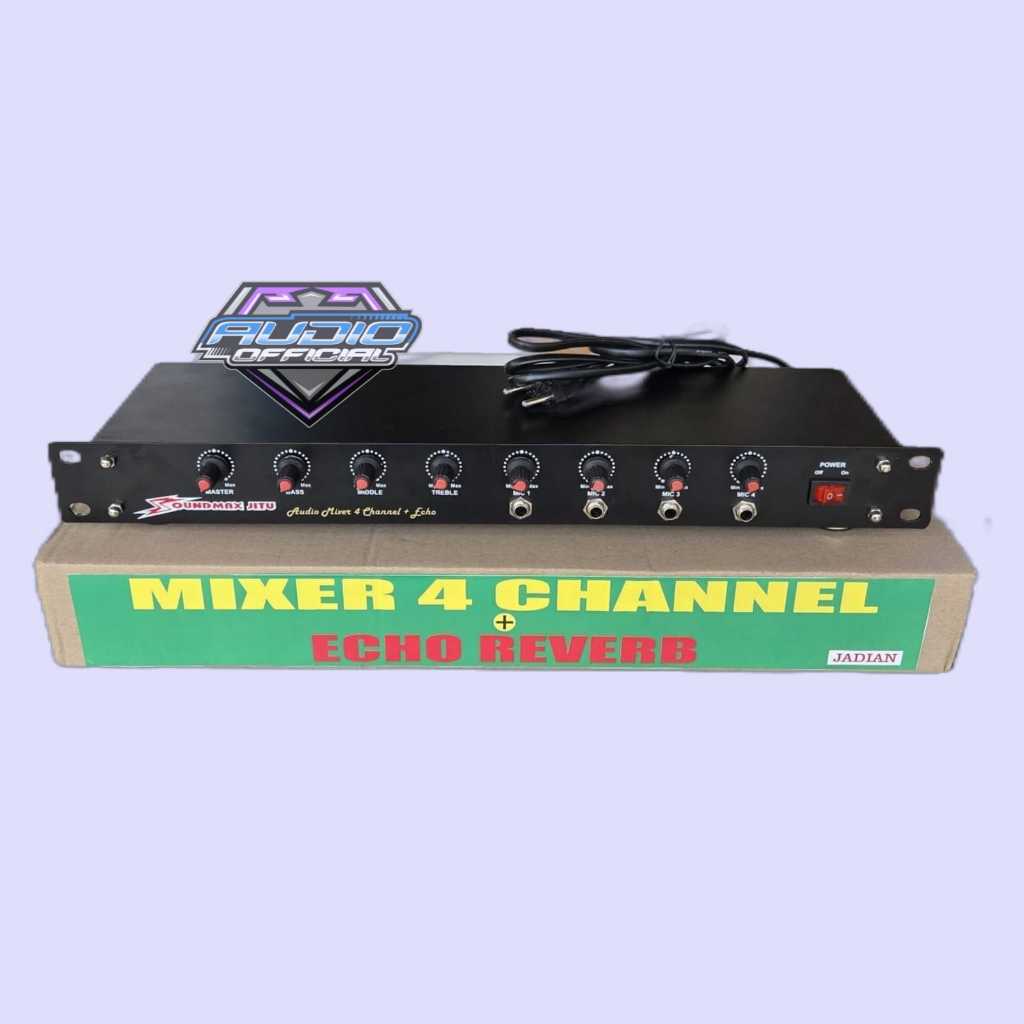 Tone Control Mixer 4 Channel + Echo Reverb Nyess