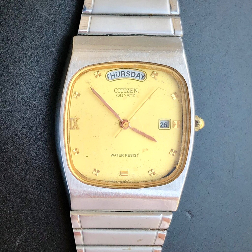 JAMTANGAN PRIA ORIGINAL CITIZEN PRESIDENT / CITIZEN QUARTZ / ARLOJI VINTAGE / JAMTANGAN ANTIK