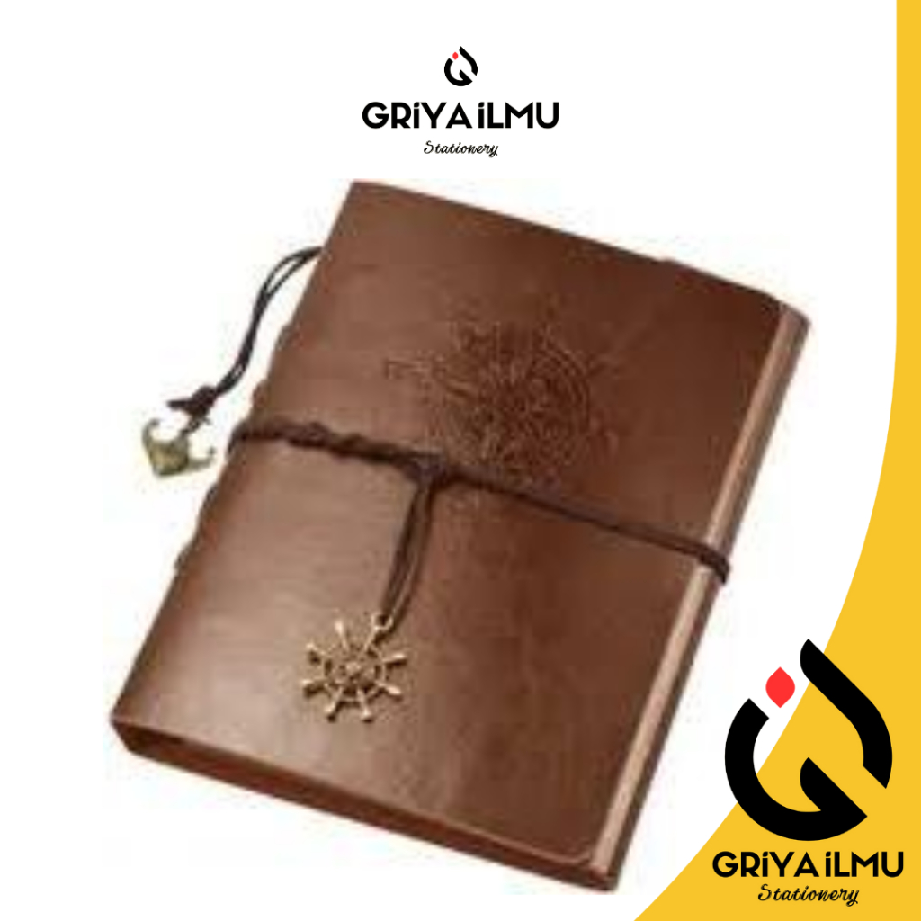 [GB] AGENDA RETRO PIRATE BINDER KULIT BAJAK LAUT COMPAS 0094032